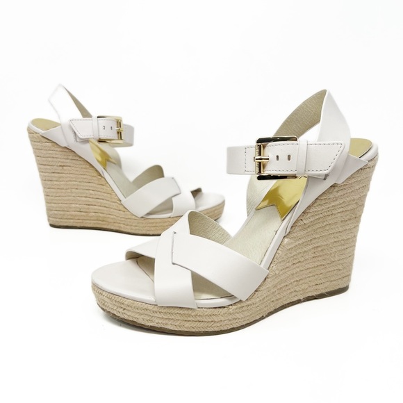 SOLD! Michael Kors Espadrilles Platform Wedge Slingback Sandals - Picture 8 of 8